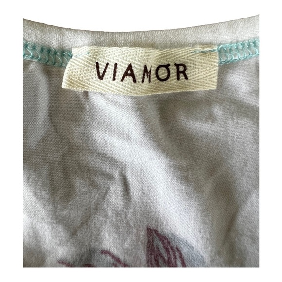 Viamore Floral and stripe T-shirt dress size Medium - Picture 7 of 7